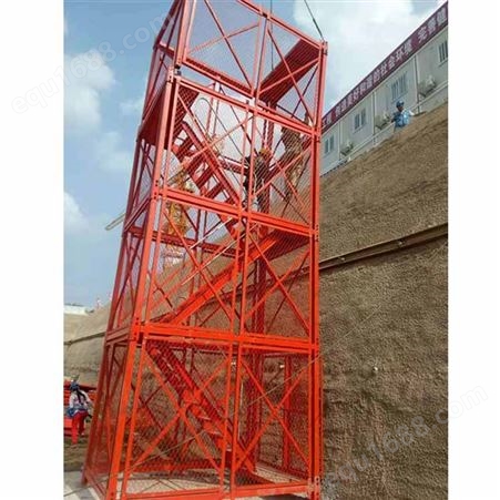 聚力 安全梯笼  施工框架式梯笼 梯笼式安全爬梯 加重型梯笼 批发定制