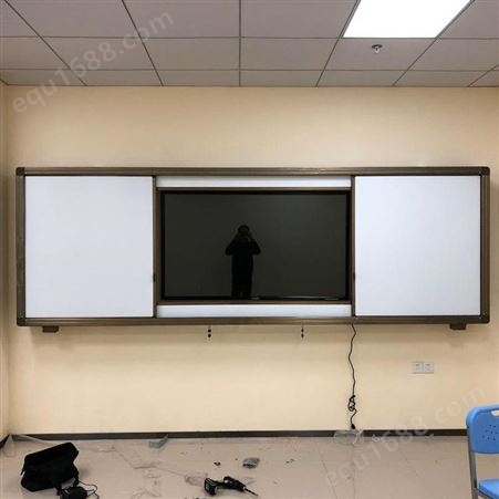 可定制 升降黑板绿板白板 大学阶梯教室大型上下升降式推拉黑板