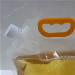 一次性啤酒袋便携密封塑料打包袋冷饮扎啤液体透明自立吸嘴包装袋