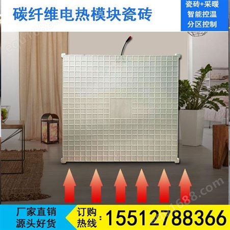农村家用电地暖 智能发热瓷砖 即开即热 发热瓷砖模块 供暖设备600*600