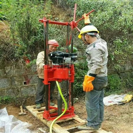 汽油机勘探钻机 地勘岩心取样钻机 钻探机 轻便立架钻探机