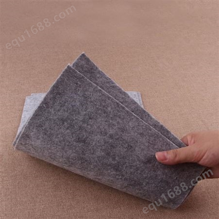 厂家定制点塑地毯基布 耐磨耐用灰色毛毡针刺布 定做灰色针棉