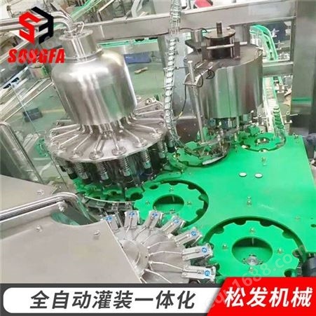 果汁灌装机生产线  松发机械 济南小型饮料灌装机生产厂家