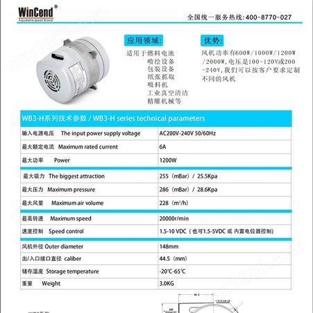 湖南深圳WinCend打印机用风机公司