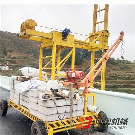 PVC桥梁集中排水管安装台车 一天可安装300米 博奥LZBA56055