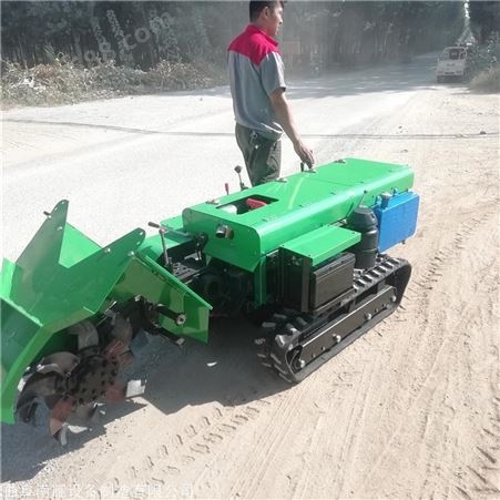 新款大棚旋耕机 履带式开沟施肥回填机 多用途挖沟掩埋机