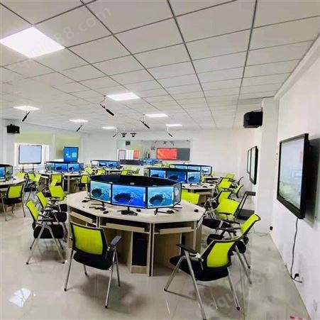 智学校园定制六边形电脑桌 彩色桌异形电脑桌 质量可靠