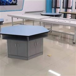 智学校园 定制学校实验桌钢木实验台 全钢理化板操作台 试验台