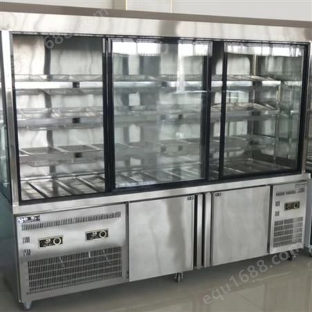 特锐德  多功能 不锈钢 麻辣烫展示柜 菜品展示 麻辣烫柜3米