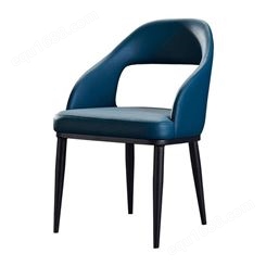 鼎富DF171现代简约餐椅靠背椅家用酒店餐厅带扶手办公凳子