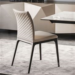 北欧餐桌椅售楼处洽谈椅现代简约意式靠背椅子DF-025