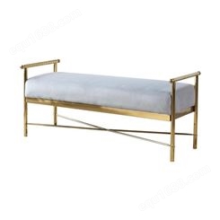 鼎富DF060卧室床尾凳沙发凳床榻试衣间换鞋凳金属床头凳