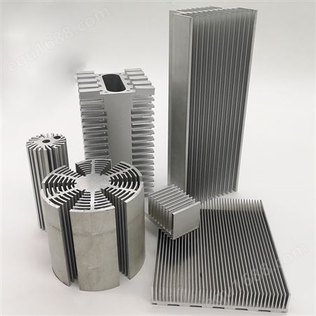 朗秦工业铝型材开模 厂房灯散热器 大功率散热器型材CNC深加工开模