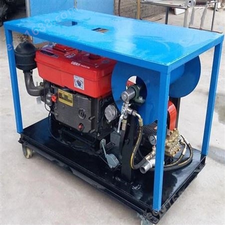 水拓单缸柴油机50马力管道疏通机 高压水管道清洗机设备