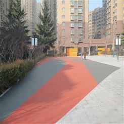 青岛奥润佳弹性塑胶地面铺装-社区塑胶地面施工