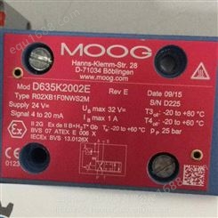 MOOG穆格 D635K2002E R02XB1F0NWS2M 伺服阀