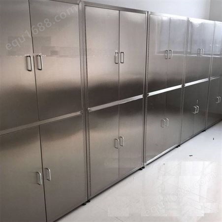 天津不锈钢置物柜加工厂家华奥西制造不锈钢带抽屉挂板储物柜