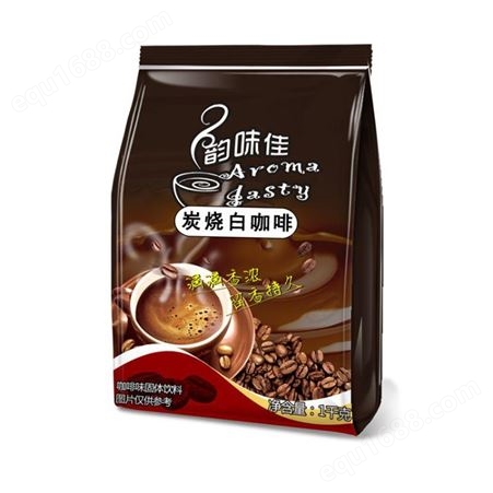 韵味佳商用速溶炭烧白咖啡三合一1000克咖啡粉冲饮品机即溶咖啡机