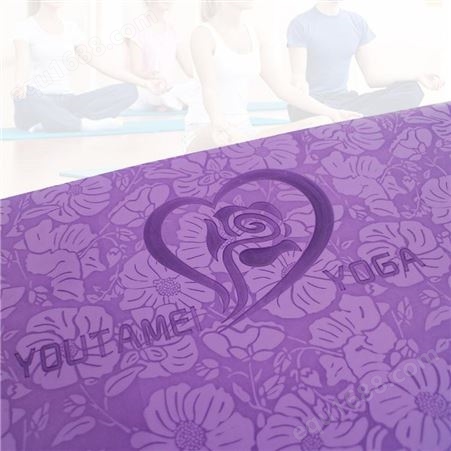 瑜伽垫新款印花pu瑜伽垫天然橡胶瑜伽垫压印logo瑜伽垫