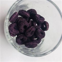 紫薯谷物圈 五谷香 牛奶沖泡紫薯圈 批發