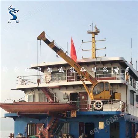 定制各种规格船用甲板起重机 5吨6吨液压伸缩臂船吊机厂家