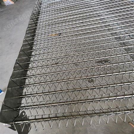 不锈钢挡板式网带   食品输送用不锈钢链条式网带  不锈钢网带输送网带厂家