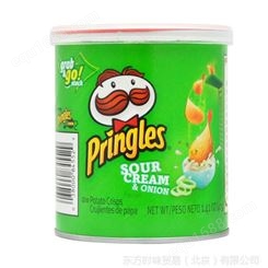 美国Pringles品客薯片 酸乳酪洋葱味休闲食品 进口零食37g原装