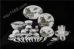 陶瓷礼品工厂 陶瓷礼品工厂 定做陶瓷礼品碗具套装 盛容