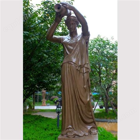 西方人物雕塑厂家定制 欧式人物铜像 建筑小区铜雕塑