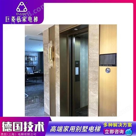 豪华小型家用电梯 Gulion/巨菱专用土建井道安装电梯 可进出