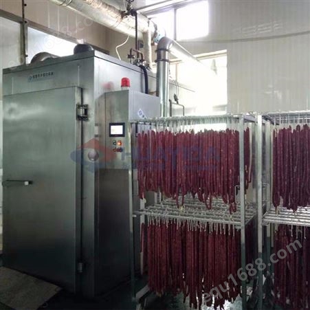 生产定制烟熏炉 多功能腊肉上色烟熏炉 蒸汽500型 实地厂家