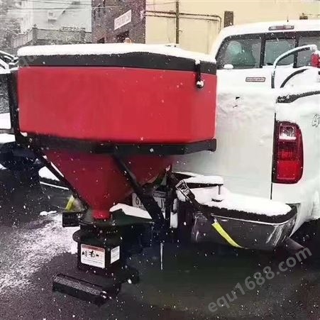 聚乙烯融雪撒布机 皮卡车载式融雪剂洒布机 道路除雪撒盐机