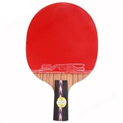 红双喜DHS No.5乒乓球拍 瑰木底板蓝海绵乒乓球拍 狂飚直拍双面反胶乒乓拍