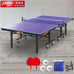 红双喜DHS 乒乓球桌DXBC006-1(T1223) 室内乒乓球台 训练比赛用乒乓球案子