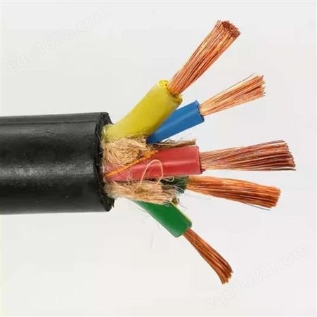  弘泰线缆一枝秀 铜芯橡胶防水软电缆YC3*4+2