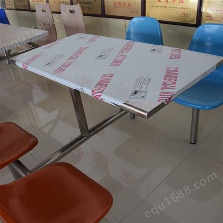 公司餐厅不锈钢食堂餐桌椅 西藏不锈钢快餐桌椅批发定做