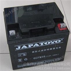 JAPATOYO蓄电池6GFM38/12V38Ah直销东洋蓄电池代理商