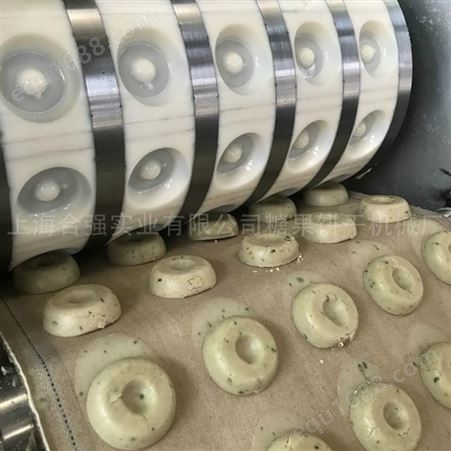 全自动桃酥机 上海合强400型桃点 现货饼干糕点成型机 免费安装