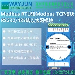 Modbus RTU转Modbus TCP模块 RS232/485转以太网模块