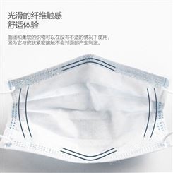 Hu/呼享HU910 一次性平面口罩 三层防护 防尘成人透气