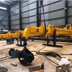 国沃 挖机两段式加长臂厂家 改装加长臂挖掘机 25米桉树采伐机报价