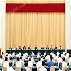 防火舞台幕布厂家广州电动舞台幕布 会场剧院对开幕布大型场地