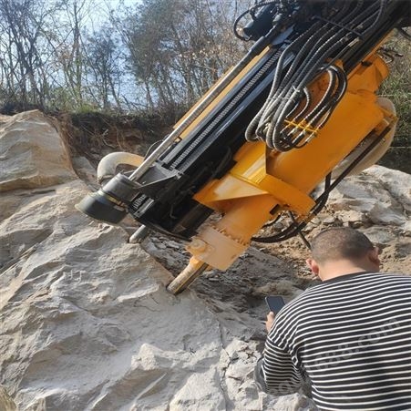 不放炮液压裂石机 开挖岩石劈石机 洞采岩石分裂机器