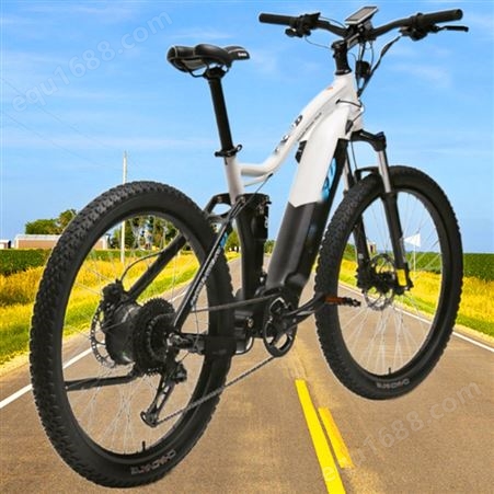 山地折叠电动自行八方车中置电动自行车铝合金电动助力自行车定制