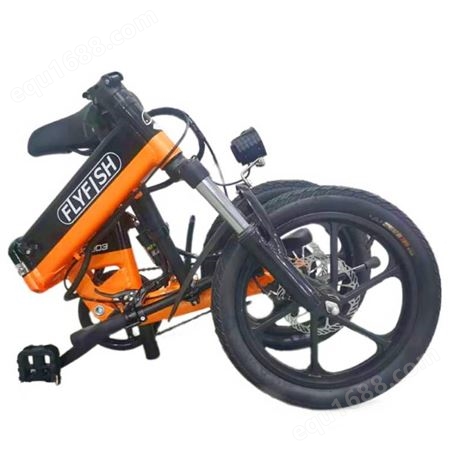悍马锂电池14寸电动山地自行车折叠山地车代步车包邮电动自行车定制