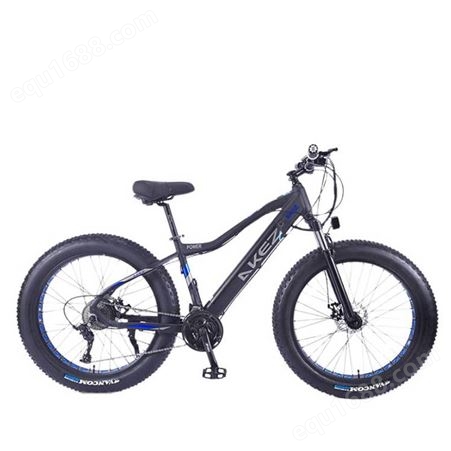 雪地电动自行车26寸宽胎电动自行车山地电动自行车折叠款电动车