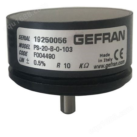 意大利GEFRAN杰佛伦角度传感器PS-20-B-0-103料号F004490