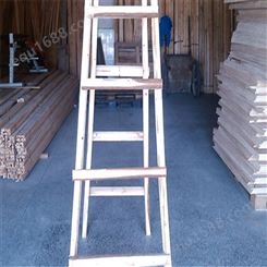 汕尾折叠木梯 木质楼梯单梯长梯 杉木折叠梯楼梯批发