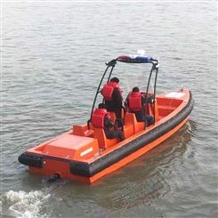 明捷水域救援装备海上救援船敞篷高速小型快艇现货包邮
