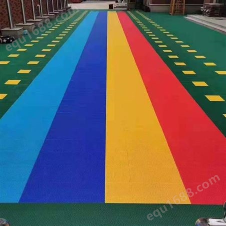 幼儿园操场悬浮地板 幼儿园悬浮地板 鑫煜 羽毛球场拼接悬浮地板 生产销售